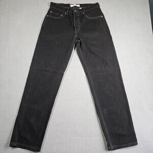 Vintage Levi's 550 Jeans Mens 31x32* Relaxed Fit Black Grunge Denim Y2K 2003